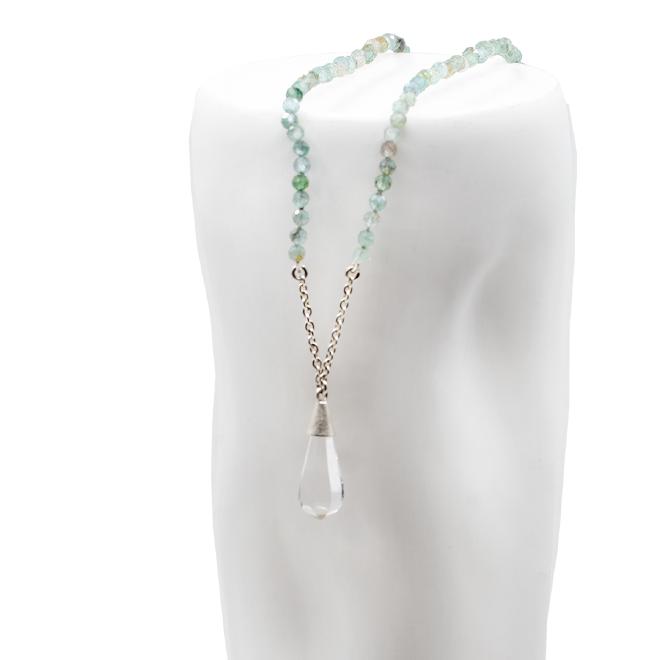 Kette Bergkristalltropfen Apatit